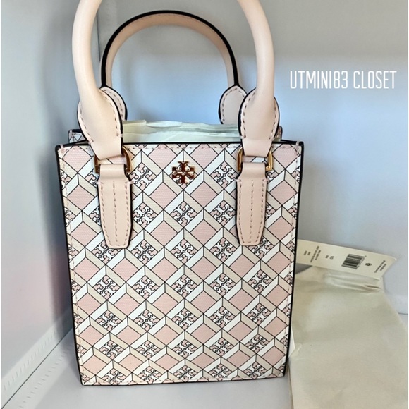 Tory Burch Handbags - 🌈NEW🌈🌸Tory Burch GEO Logo mini shopper tote bag/crossbody bag/satchel bag